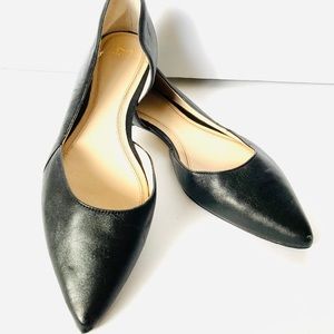 MARC FISHER LTD SUNNY BLACK BALLERINA SHOES